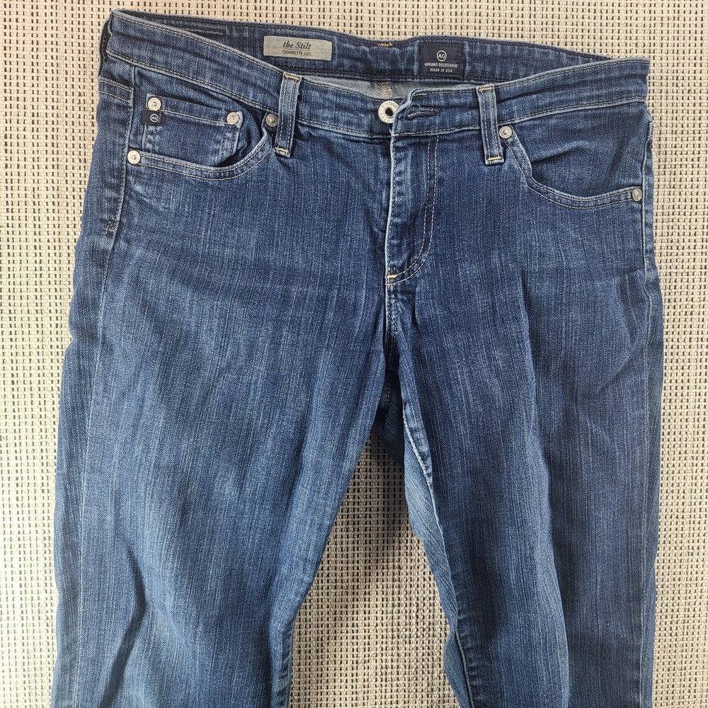 AG‎ Adriano Goldschmied Jeans Womens 30R Blue The Stilt Cigarette Leg Stretch